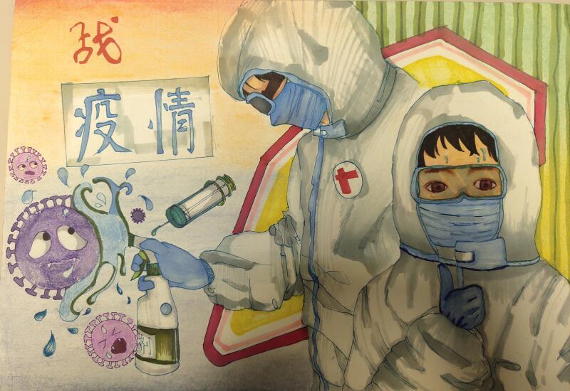 “疫情當前，孩子們有‘畫’說”作品展播（三十五）