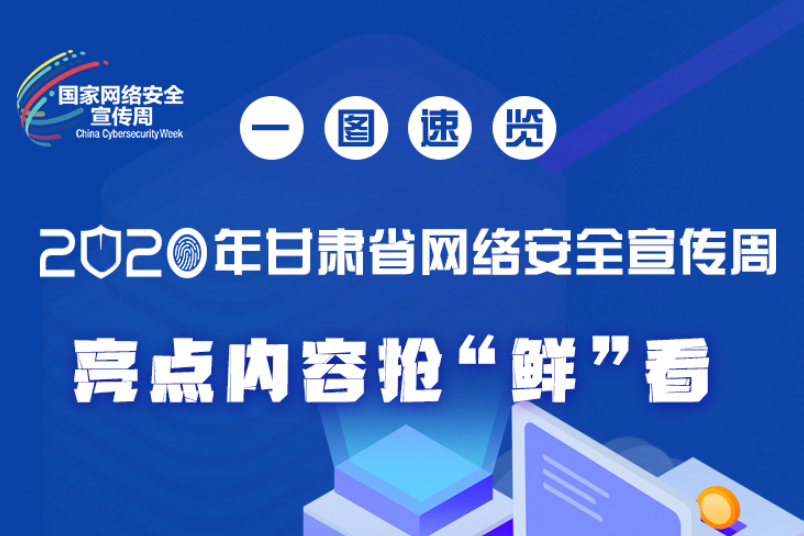 一圖速覽2020年甘肅省網(wǎng)絡(luò)安全宣傳周，亮點內(nèi)容搶“鮮”看！