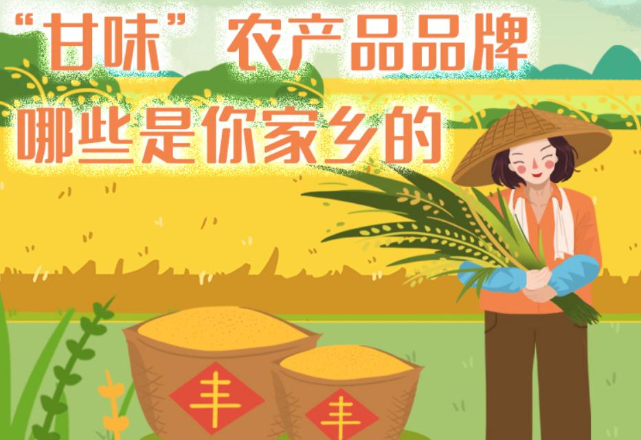 一圖帶你了解“甘味”農(nóng)產(chǎn)品品牌 ，哪些是你家鄉(xiāng)的？