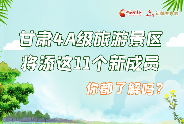 圖解|甘肅4A級(jí)旅游景區(qū)將添這11個(gè)新成員 你都了解嗎？