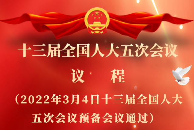 微海報|全國人大會議議程來了！