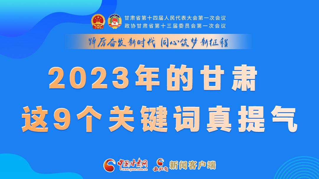 海報|2023年的甘肅 這9個關鍵詞真提氣！