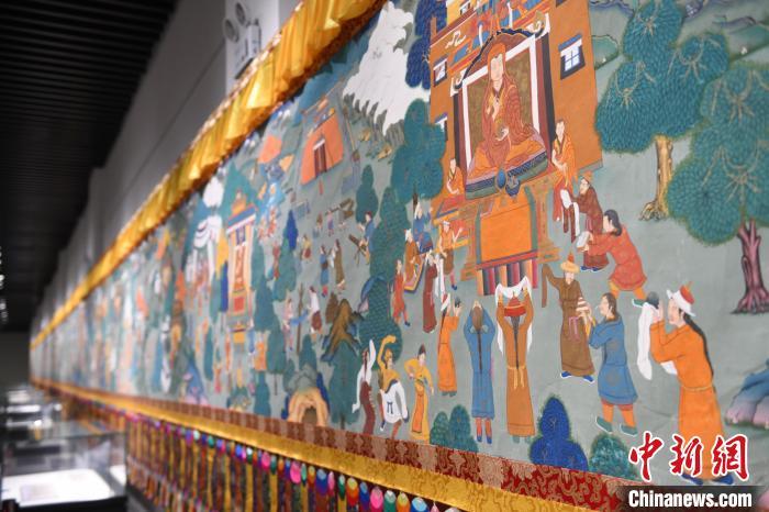 8月20日，“塔影河聲吉祥千年——涼州會(huì)盟暨蘭州與武威文物聯(lián)展”在蘭州市博物館開展。戴文昌 攝