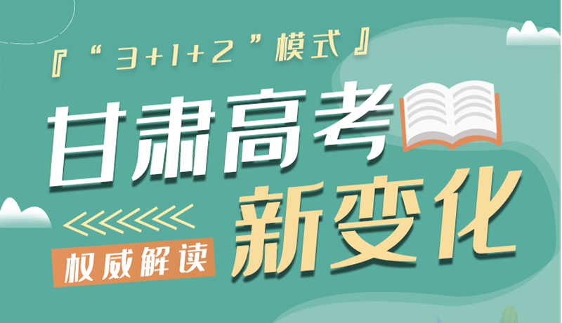 長圖|甘肅2024年高考新變化：“3+1+2”模式提前了解！