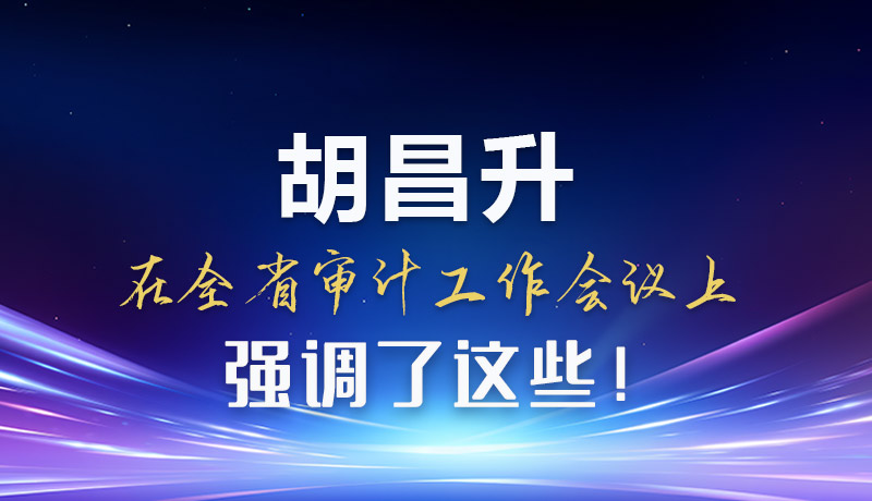 圖解|胡昌升在全省審計(jì)工作會議上強(qiáng)調(diào)了這些！