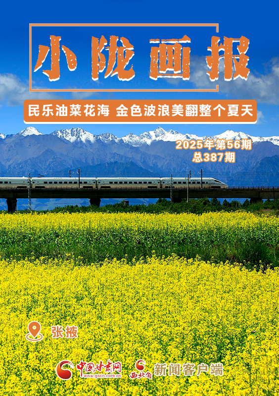 【小隴畫報(bào)·387期】民樂油菜花海 金色波浪美翻整個(gè)夏天